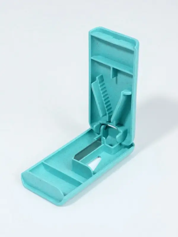 Таблетница с делителем, 8&times;4&times;1.5 см, 1 секция, МИКС