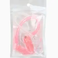 Держатель для соски - пустышки, пружинка, 2 шт., прозрачный, розовый, Крошка Я
