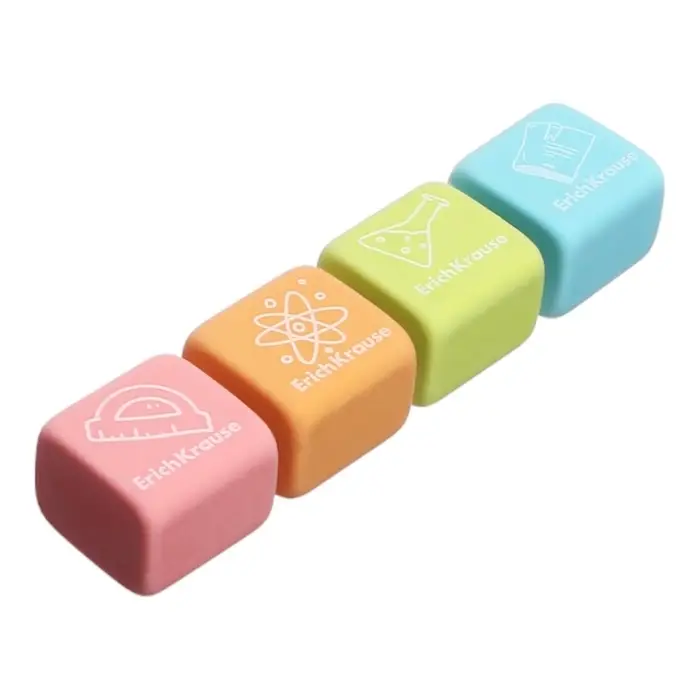 Ластик ErichKrause Ластик ErichKrause "School cube", 22 х 22 х 17 мм, синтетика, микс