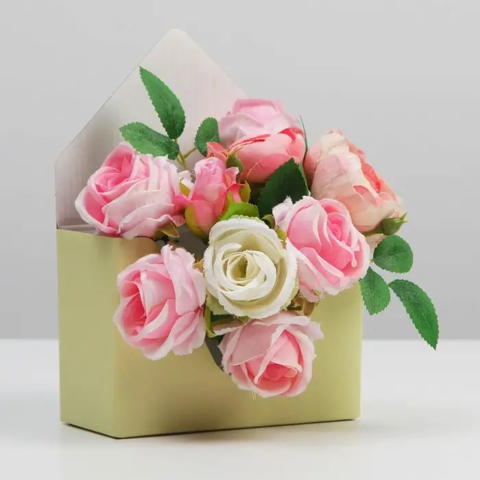 Коробка-письмо &laquo;Жёлтая&raquo;, 14 &times; 20 &times; 6,5 см