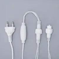 Гирлянда &laquo;Нить&raquo; 10 м, IP44, УМС, белая нить, 100 LED, свечение тёплое белое, 220 В