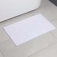 Коврик для ванной и туалета SAVANNA, полиэстер, 80&times;50 см, молочный