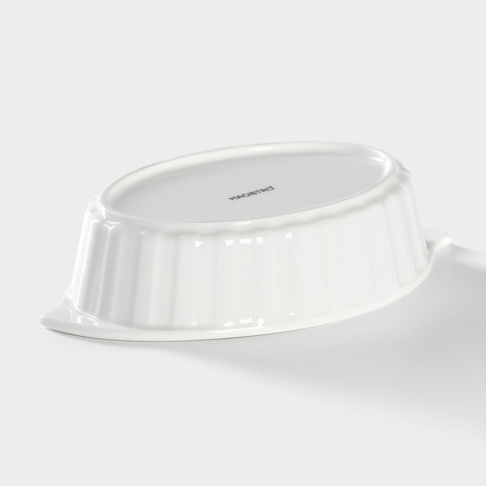 Форма для выпечки из жаропрочной керамики Magistro «Овал. Каспар», 270 мл, 17×10×3,7 см Форма для выпечки из жаропрочной керамики Magistro «Овал. Каспар», 270 мл, 17×10×3,7 см