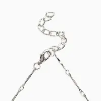 Колье "Летний вайб" море, цветное в серебре