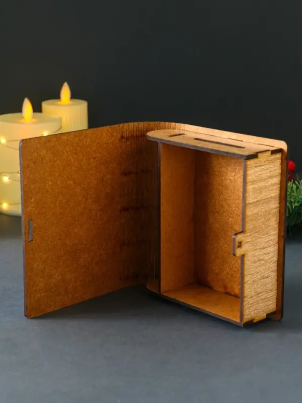 Новогодняя копилка-шкатулка Новогодняя копилка-шкатулка "С новым годом" 14х12х5 см