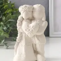 Фигура «Оберег неразлучники», 14×8×5.5 см, натуральный