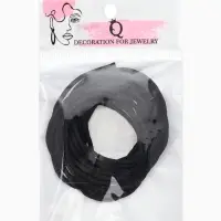 Шнурок для крестика, набор 3 шт. длина 100 см, диаметр 1.5 мм, нейлоновый гайтан, черный