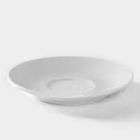 Блюдце Добрушский завод &laquo;Бельё&raquo;, d=11.5 см, фарфор, белое