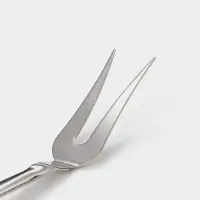 Вилка поварская &laquo;Кулинар&raquo;, длина 45.1 см, толщина 1.5 мм, упрощённая обработка, нержавеющая сталь, серебристая