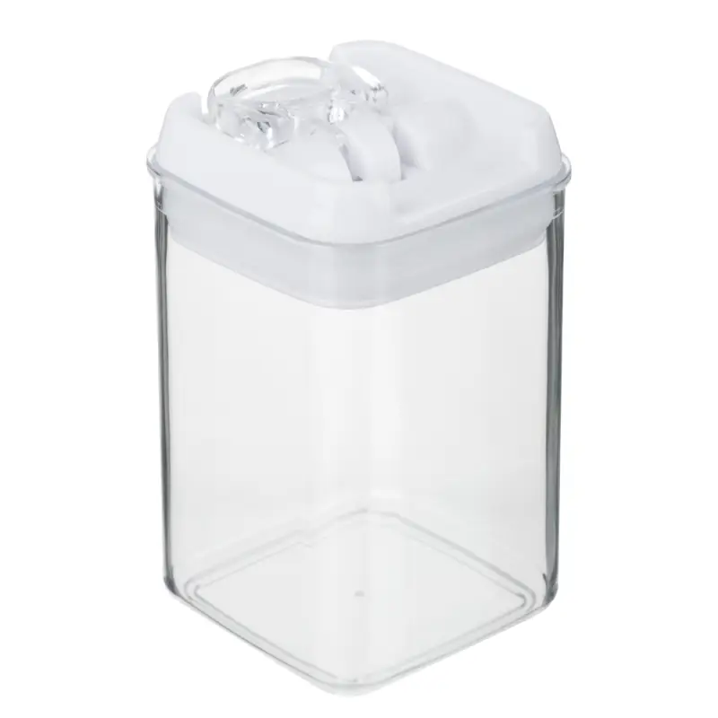 Банка для сыпучих продуктов, тм VETTA, Миндаль, 450мл квадратная, пластик