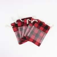 Льняной мешочек для хранения украшений, подарков, трав, 10&times;14 см, набор из 5 штук