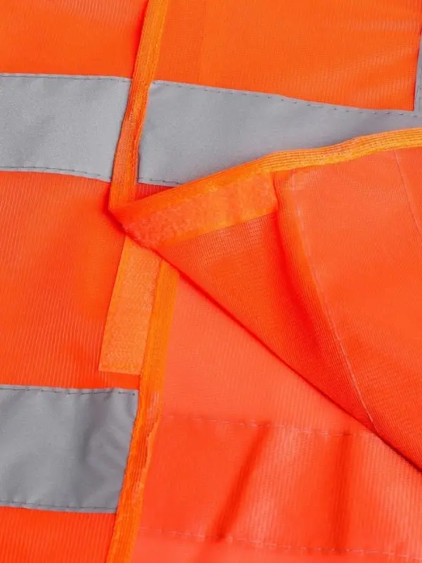 Жилет сигнальный, светоотражающий, 3 класс, размер L, 60 г/м&sup2;, оранжевый