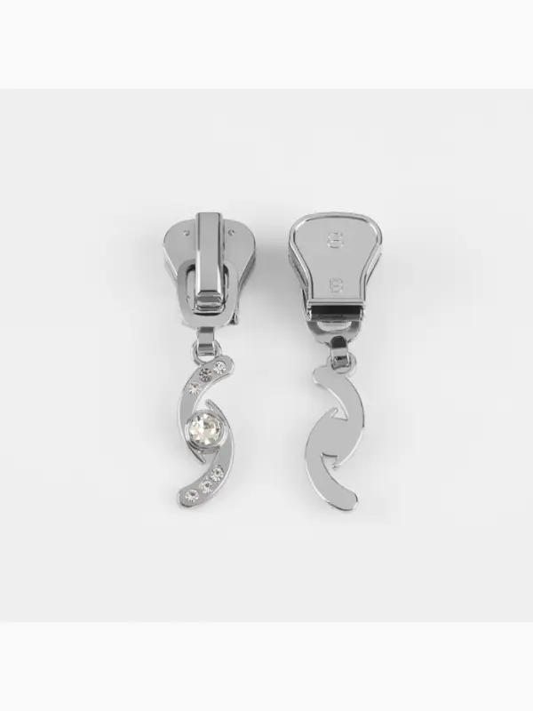 Бегунок для молнии &laquo;Трактор&raquo;, №8, &laquo;Сияние&raquo;, 10 шт., цвет никель