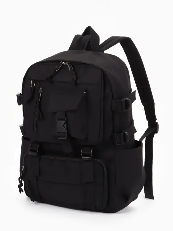 Рюкзак 31*12*42 см, 1 отд, 8 н/карм, черный