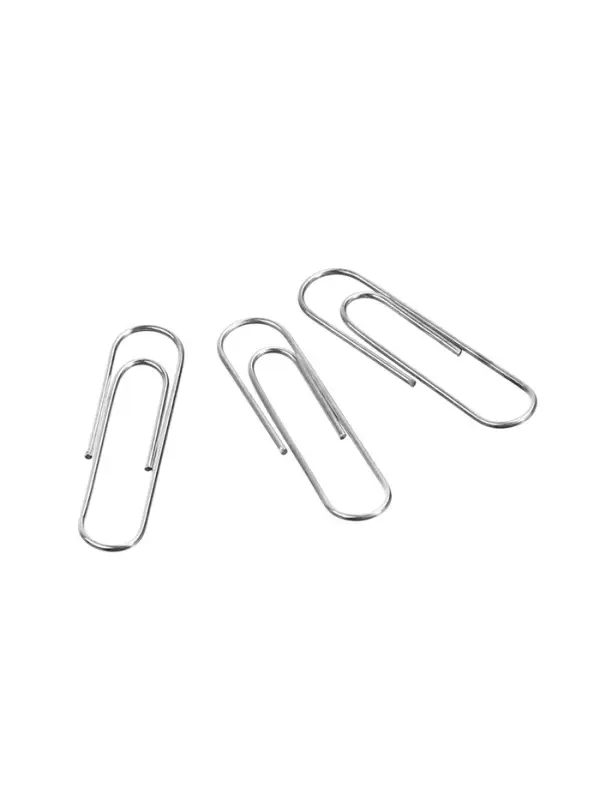 Скрепки канцелярские ErichKrause, 28 мм, 100 шт., без покрытия Скрепки канцелярские ErichKrause, 28 мм, 100 шт., без покрытия