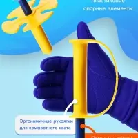Комплект лыжный детский Snow Cat: лыжи 66 см, палки 75 см