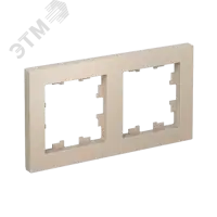 ATLASDESIGN рамка двухпостовая, универсальная, ПЕСОЧНЫЙ
