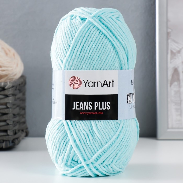 Пряжа для вязания спицами, крючком YarnArt, Jeans plus, 55% хлопок, 45% акрил, 160 м/100 г, (76 айсберг) Пряжа для вязания спицами, крючком YarnArt, Jeans plus, 55% хлопок, 45% акрил, 160 м/100 г, (76 айсберг)