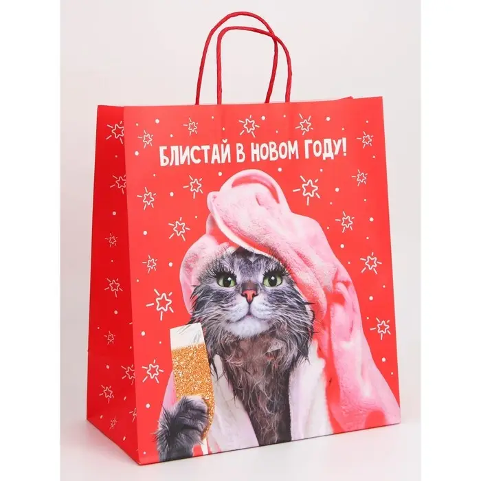 Набор новогодних крафтовых пакетов «С Новым годом тебя!» Набор новогодних крафтовых пакетов «С Новым годом тебя!»