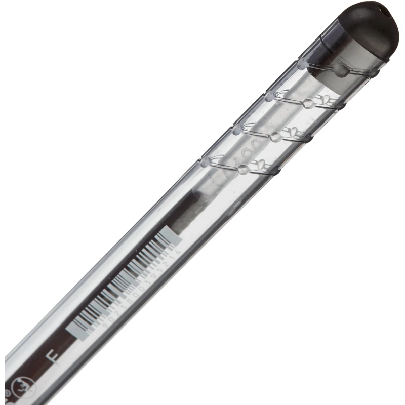 Ручка шариковая неавтомат. KORES К1 F(0,7мм)треуг.корп,черн.ст. 39521