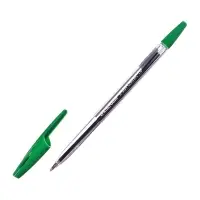 Ручка шариковая Erich Krause R-301 Classic Stick, узел 1.0 мм, чернила зелёные, длина линии письма 2000 метров, штрихкод на ручке