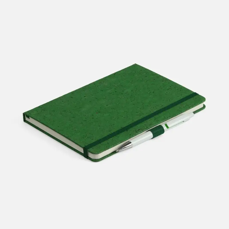 Блокнот Cork County, зеленый Блокнот Cork County, зеленый