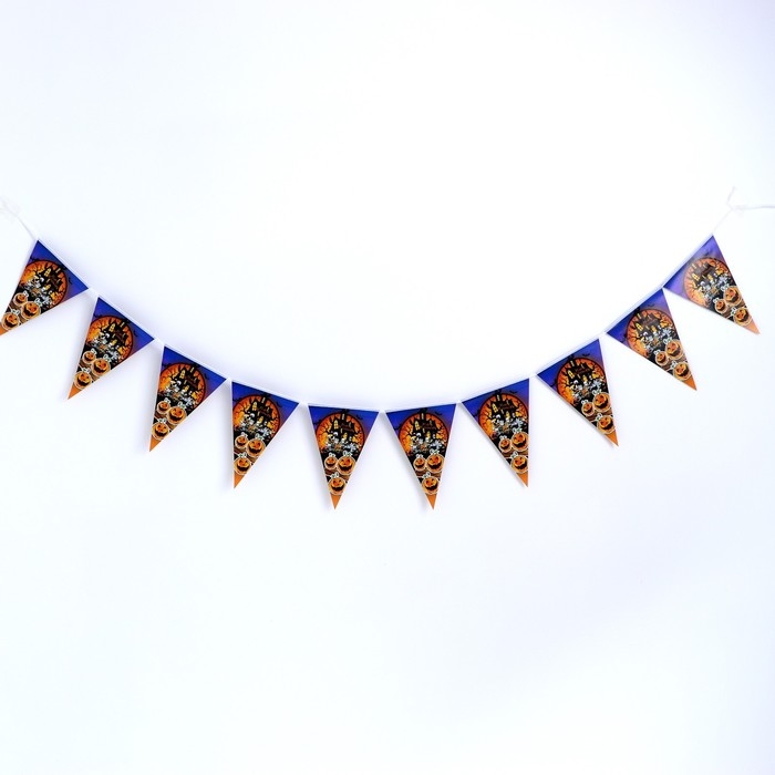 Гирлянда «Хэллоуин» 10 флажков Гирлянда «Хэллоуин» 10 флажков