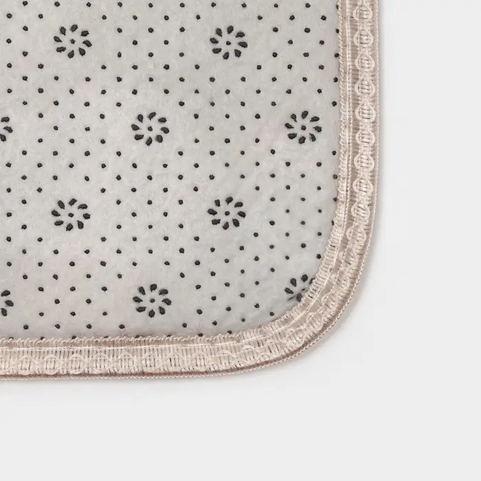 Коврики для ванной и туалета Доляна &laquo;Пушистик&raquo;, 2 шт., 38&times;40, 40&times;60 см, коричневые