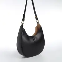 Сумка женская багет TEXTURA на молнии, 27&times;9&times;23 см, чёрная