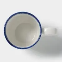 Кружка Magistro Blue Lagoon, 350 мл, фарфор, белая