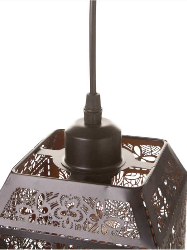 Светильник Светильник "Кэлшот" (Бабочки) 1х40Вт Е27 черный 13х13х20+100см