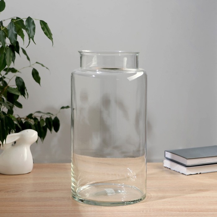 Ваза  Ваза "Кассандра-6 Флорариум банка" d-15см  h=36,5х18,5 см,толщ.стекла=4мм (2699)