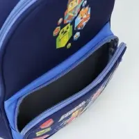 Ранец с эргономичной спинкой текстильный "Пиксели"