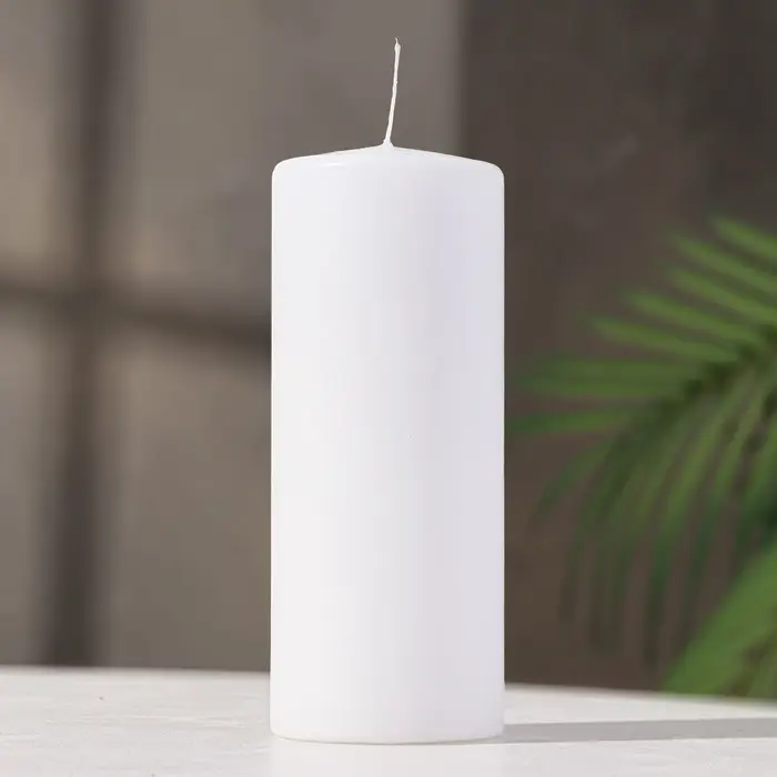 Свеча - цилиндр, 8&times;20 см, 90 ч, 795 г, белая