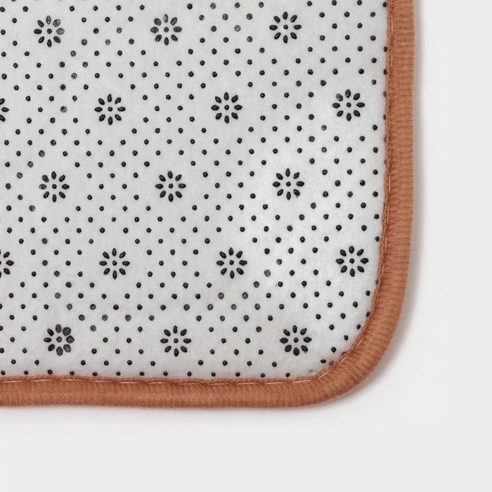 Коврики для ванной и туалета Доляна «Камни», 2 шт, 40×50, 50×80 см, цвет бежевый Коврики для ванной и туалета Доляна «Камни», 2 шт, 40×50, 50×80 см, цвет бежевый