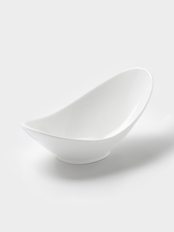 Салатник Hanna Knövell, 20.7×11.5×9 см, фарфор, белый