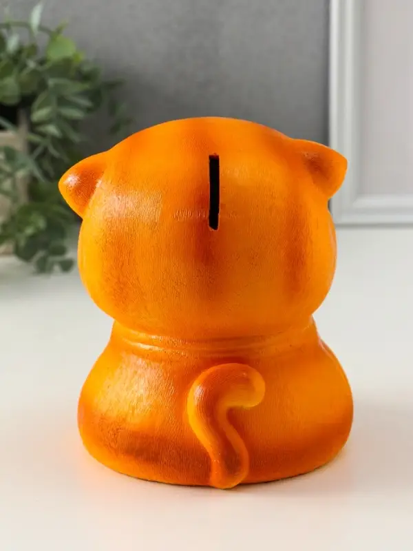 Копилка Копилка "Кот Дзен" рыжий, 16х14х14,5 см