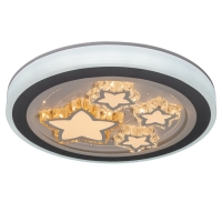Люстра с ПДУ "Звездный" LED 160Вт 3000-6000К серо-белый 52х52х8,5 см BayerLux