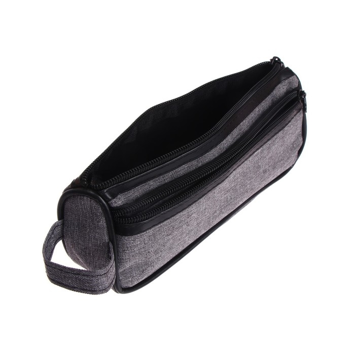 Пенал школьный на молнии Calligrata Пенал школьный на молнии Calligrata "Джинс", 2 отделения, МИКС