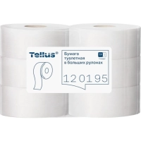 Бумага туалетная Торк/Tellus Стандарт T1 1сл белая 525м 6рул/уп_120195