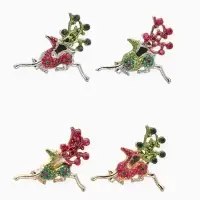 Брошь новогодняя &laquo;Олень деда мороза&raquo;, МИКС