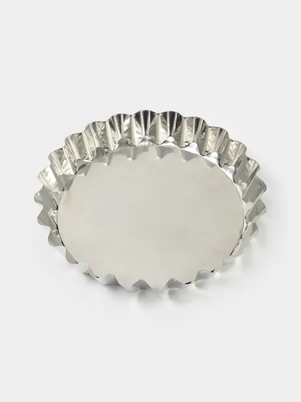 Форма для выпечки, d=27 см, h=4 см, жесть, серебристая