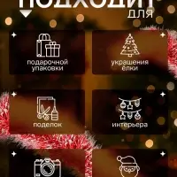 Мишура новогодняя &laquo;Зимнее волшебство. Зима&raquo;, d=12 см 200 см, МИКС