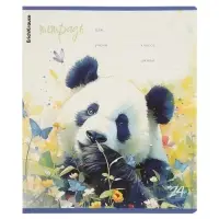 Тетрадь 24 листа в линейку ErichKrause Flower Panda, 60 г/м&sup2;, обложка мелованный картон, МИКС