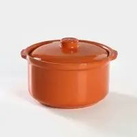 Горшочек для запекания - сотейник Ломоносовская керамика, 2 л, коричневый
