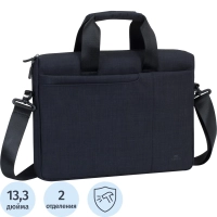 Сумка для ноутбука 13.3, RivaCase Biscayne, черная, 8325 Black