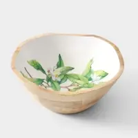 Салатник &laquo;Лимоны&raquo;, 23&times;23&times;10.5 см, дерево манго