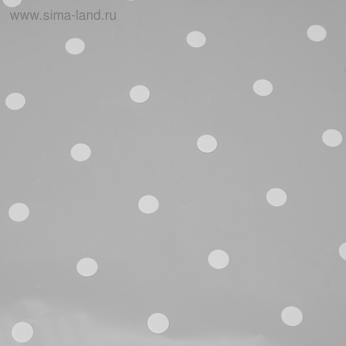 Пленка для цветов "Горошины", белые, 0,7 х 7,6 м, 40 мкм, 200 г