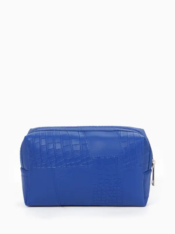 Косметичка дор Одноцвет, 16*5*10, отдел на молнии, синий