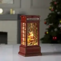 Светодиодная фигура &laquo;Дед Мороз и олень&raquo; 9&times;20&times;8 см, пластик, от батареек ААх3, USB, свечение тёплое белое